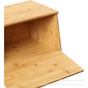 กล่องขนมปังไม้ไผ่ Sharp Business ขนาด 38x24x20 ซม. ป้องกันฝุ่น สำหรับเก็บขนมปัง ผลไม้ และผัก - Product Image 4