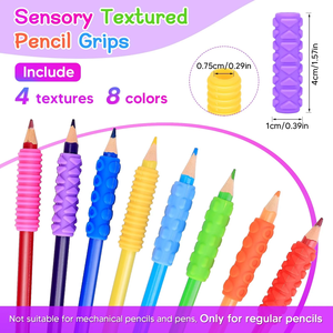 พื้นผิวจับดินสอสำหรับเด็กผู้ใหญ่กริปเปอร์สำหรับการวาดภาพด้วยลายมือของเล่นสำหรับผู้สมาธิสั้นความวิตกกังวลออทิสติกและบรรเทาความเครียด - Product Image 3