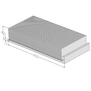 Tiêu chuẩn nhôm tản nhiệt 400 + mm rộng lớn ép đùn nhôm hồ sơ tản nhiệt - Product Image 3