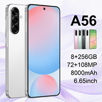 Teléfonos Originales A56, Smartphones A56 12G+256GB 5G, Teléfono Móvil con Doble SIM