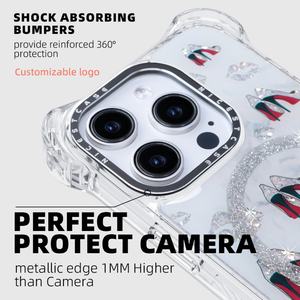 Funda para Teléfono de Resina Epoxi Brillante Personalizada de la Marca AIKUSU, OEM/ODM Disponible para iPhone 17 16 15 Pro Max - Product Image 3