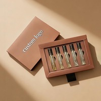 Coffret Cadeau Luxe 3 Pièces pour Rouge à Lèvres, Emballage Cosmétique en Papier pour Gloss et Baume à Lèvres, Cadeau de Saint-Valentin avec Logo Estampé à Chaud