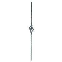 Décoration de balustrade, divers styles, composants d'escalier, éléments en fer forgé, poteau de clôture, qualité supérieure, surface antirouille, facile à installer