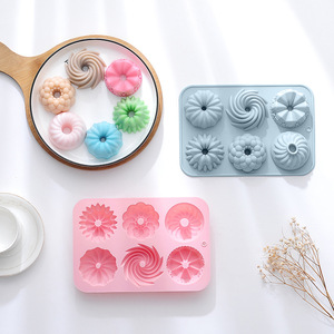 OEM&ODM 1-Piece Eco-Friendly Stocked Even Different Styling Savarin Cake Chiffon Cup Mousse 100% <b>Silicone</b> Mold <b>Baking</b> Pan - Product Image 2
