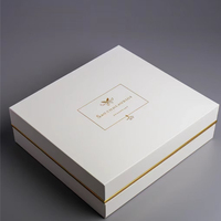 Personnalisez votre conception logo Emballage écologique Boîte d'emballage en papier cosmétique de luxe Gold Edge pour soins de la peau