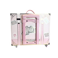 Boîte-cadeau de valise en carton écologique personnalisée pour enfants avec poignée petit emballage en carton léger pour vêtements jouets cadeaux