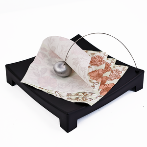مناديل ورقية متوفرة في المخزون مناديل مائلة مطبوعة لتزيين حفلات الزفاف ومناديل المائدة - Product Image 4