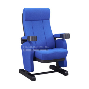 Silla de cine Manwa Expo HB825-1 azul real con portavasos para asientos de cine - Product Image 1