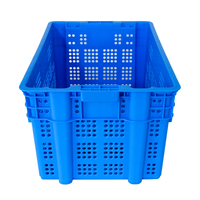 Panier empilable en plastique de qualité alimentaire caisse emboîtable en plastique pour le transport panier mobile fruits et légumes