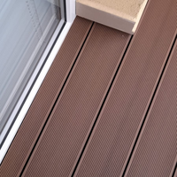 Revêtement de terrasse composite WPC moderne de haute qualité, surface brossée antidérapante, double verrouillage, écologique, imperméable, garantie 5 ans