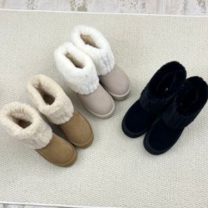 Hot Selling Plush Fur <b>Boots</b> Slouchy Warm Snow <b>Boot</b> Women Ankle <b>Boots</b> Thick <b>Slip</b>-<b>on</b> Plush Warm Shoes Winter Footwear - Product Image 2