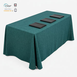 Nappe de mariage rectangulaire vintage en polyester jacquard floral argenté, 90x156 pouces, épaisse, résistante à la chaleur et imperméable - Product Image 1