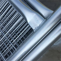 Panneau de clôture temporaire amovible galvanisé à chaud avec pieds |   Barrière de contrôle des foules portable à louer