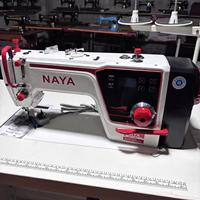 Machine à coudre industrielle NAYA91 avec moteur à entraînement direct contrôlé par ordinateur et plan de travail de qualité industrielle