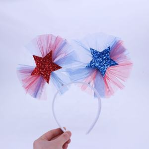 2PCS Wholesale Kids <b>Hair</b> Accessories Set Fairy Wand Graduation Valentine's Day Pumpkin Wand Crown Headband Colorful Fabric - Product Image 3