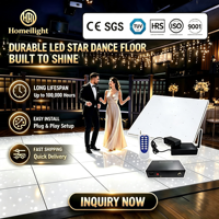 Piste de danse LED étoilée en acrylique avec télécommande et 12 effets pour DJ, boîtes de nuit, mariages et fêtes