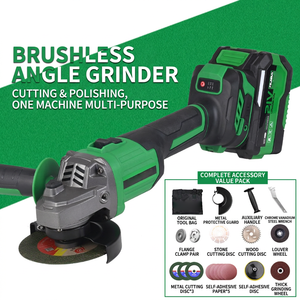 Amoladora Angular Inalámbrica Ruibaa con Batería de Litio, Amoladora Eléctrica Recargable, Pulidora, Mini Máquina de Corte - Product Image 1