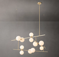 Luminaire suspendu en verre à bulles de style minimaliste nordique, décoration créative, lustre LED pour salon, salle à manger
