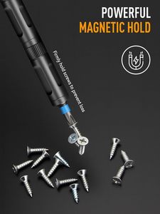 <span class=keywords><strong>Juego</strong></span> de destornilladores de trinquete 68 en 1 con 42 puntas de acero S2, mango en T de 58 dientes, herramienta de recogida magnética y estuche magnético para electrónica y videojuegos - Product Image 4