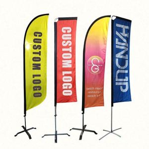 Advertising Print Logo Beach <b>Flag</b> Flying Banner Custom Promotion Advertising Feather Custom <b>Flag</b> - Product Image 1