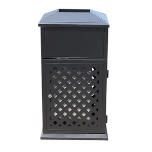 Outdoor Double Galvanized Waste Bins Standing Structure Factory Recycling Box/Dustbin for <strong>Trash</strong> <strong>Storage</strong> - Product Image 4
