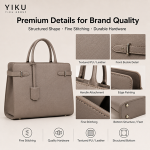 Bolso de Mano de Marca de Cuero con LOGO Personalizado Fabricante de Diseño de Lujo Clásico Bolso Tote para Damas Inspirado en Diseñador para Mujer - Product Image 6