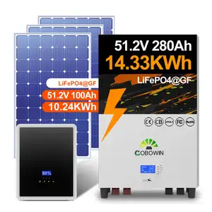 太陽電池10Kwh20Kwh40Kwhリチウム51.2V106Ahスタック太陽エネルギー蓄電池