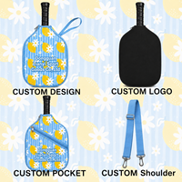 Housse de protection en néoprène personnalisée OEM pour raquette de pickleball, sac de transport en néoprène avec impression de logo pour marques et équipes sportives