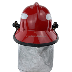 Casque de <span class=keywords><strong>pompier</strong></span> style <span class=keywords><strong>MSA</strong></span>, conforme à la norme EN443, conception américaine, haute résistance aux chocs et à la chaleur, couleur jaune/rouge pour la lutte contre les incendies - Product Image 6