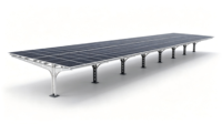 Système de carport solaire économique en acier profilé HBGenix, durée de vie de 20 à 25 ans, surface anodisée, résistance au vent de 60 m/s