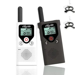 Chierda CD18P renkli lisanssız PMR446 Walkie Talkie UHF el iki yönlü telsiz VOX 2 paket ile iş için kulaklık