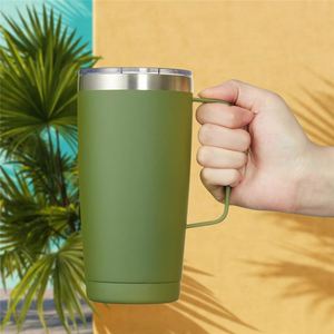Mug isotherme en acier inoxydable 304 de qualité alimentaire 20 oz, couvercle coulissant anti-fuite, fabrication en usine, stock disponible, mugs de voyage ASM26 - Product Image 3
