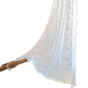 <span class=keywords><strong>Voilage</strong></span> français ajouré en dentelle pour fenêtre, rideaux transparents ajourés sur mesure pour chambre à coucher, décoration intérieure, Purdah, direct usine - Product Image 5