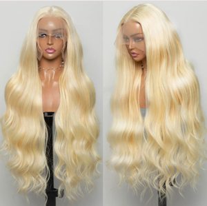 Perruque de cheveux naturels 50 pouces sans colle blonde <span class=keywords><strong>613</strong></span> perruque full hd lace avec des cheveux de bébé, cheveux humains 40 pouces vendeur de perruque full lace front complet - Product Image 1