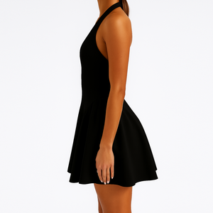 Tùy Chỉnh Nhà Sản Xuất Sexy Thời Trang Sang Trọng Phụ Nữ Halter Đế Chế Eo Backless Mùa Hè Trắng Đảng Phụ Nữ Mini Dress - Product Image 4