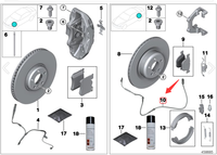 Nouveau capteur de vitesse pour E70/E71/F15/F16, design noir, résistant aux hautes températures et à l'abrasion