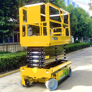 Plataforma de andamio de elevación hidráulica de 4m, precio de fábrica Ce, elevador de tijera móvil eléctrico autopropulsado para <span class=keywords><strong>alquiler</strong></span>, envío gratis - Product Image 4