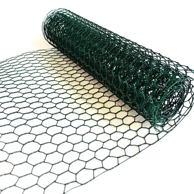 شبكة بلاستيكية سداسية الشكل 20 سم×20 متر شبكة معدنية سداسية الشكل خضراء للحديقة لخروض أكواخ الدجاج