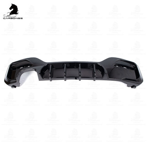 2 lời khuyên ABS nhựa phía sau Bumper Lip khuếch tán bóng đen xe DMAX loại đôi khuếch tán cho BMW F20 m công nghệ LCI 2015-2019 - Product Image 3