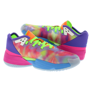 Adidas D.O.N. Chaussures de basket-ball unisexes Issue 4, design tie-dye multicolore - Product Image 3