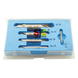 Hss <span class=keywords><strong>ANSI</strong></span>/ASME <span class=keywords><strong>B94.11M</strong></span>-1993 kết hợp khoan & countersink inch thêm chiều dài kéo dài dài loạt 5PC trung tâm khoan bit thiết lập - Product Image 5