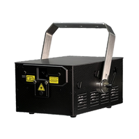 Lampu Laser Optlaser Flag-Ship Model CF20 Seri Serat Karbon 25W RGB IPX4 Tahan Air DMX512/Aktif Suara Luar Ruangan