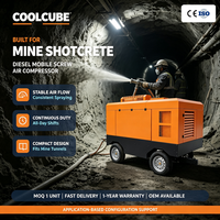Compresseur d'air à vis portable diesel pour les opérations minières et de carrière - Projets de entrepreneurs miniers
