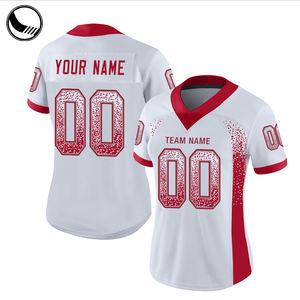 Camisa personalizada malha lisa decote em v bandeira americana futebol - Product Image 4