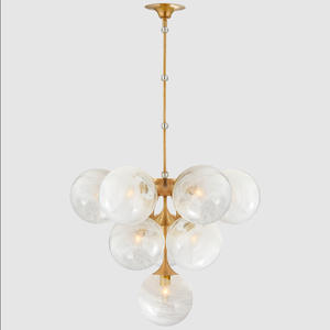 خمر الذهب الحديثة ضوء غرفة نوم <span class=keywords><strong>Pedant</strong></span> ، معدن النحاس الأجهزة المنزلية الإضاءة الثريا - Product Image 1