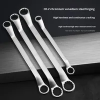 Set lengkap kelas industri kunci pas Torx genggam lubang Matte cekung ganda kunci pas pendek mutiara nikel metrik