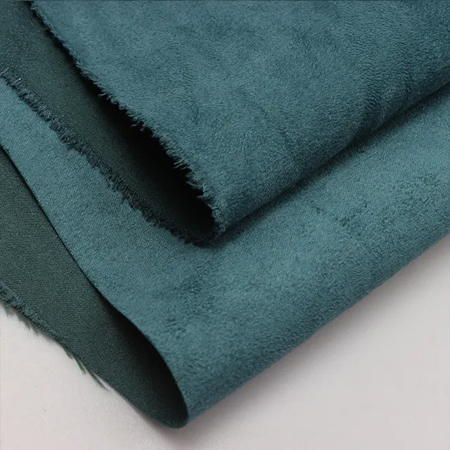 GRS recyclable RPET suede fabric