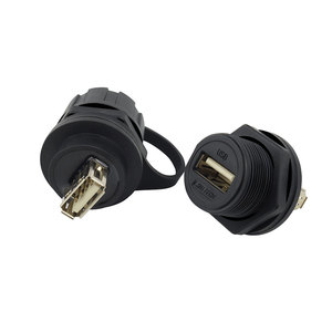 Lshitech USB gắn ổ cắm kết nối cho truyền dữ liệu không thấm nước USB kết nối với bìa - Product Image 4