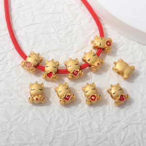 Venta directa de fábrica antiguo <span class=keywords><strong>Fa</strong></span> Sha Jin colgante de caballo de dibujos animados 2026 caballo del zodiaco Xiaomu Ma <span class=keywords><strong>Fu</strong></span> Ma Diy accesorios al por mayor - Product Image 1