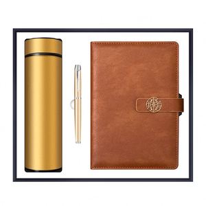 Premium Office <b>Notebook</b> Journal Luxury PU Leather A5 <b>Notebook</b> with Pen Custom <b>Notebook</b> Gift Set for Business Corporate - Product Image 1